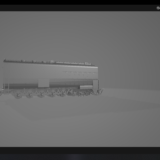 big boy tender locomotives 3D print model - Mito3D