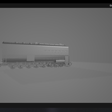 big boy tender locomotives 3d print model - Mito3D