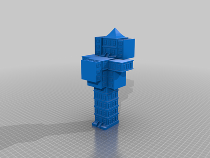 büyük bina heykeller büstler Sanat 3d print model - Mito3D