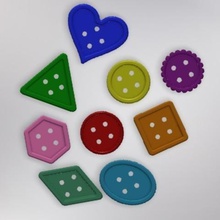 botón grande varios los juguetes la educación juegos 3d print model - Mito3D