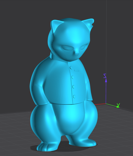 büyük kedi oyun 3d print model - Mito3D