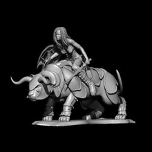 gros chat art 3dprint femme de la fantaisie sculptures 3d print model - Mito3D