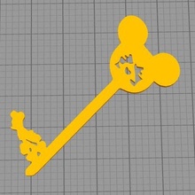 Disney Schlüssel einstellen Kunst 3d print model - Mito3D