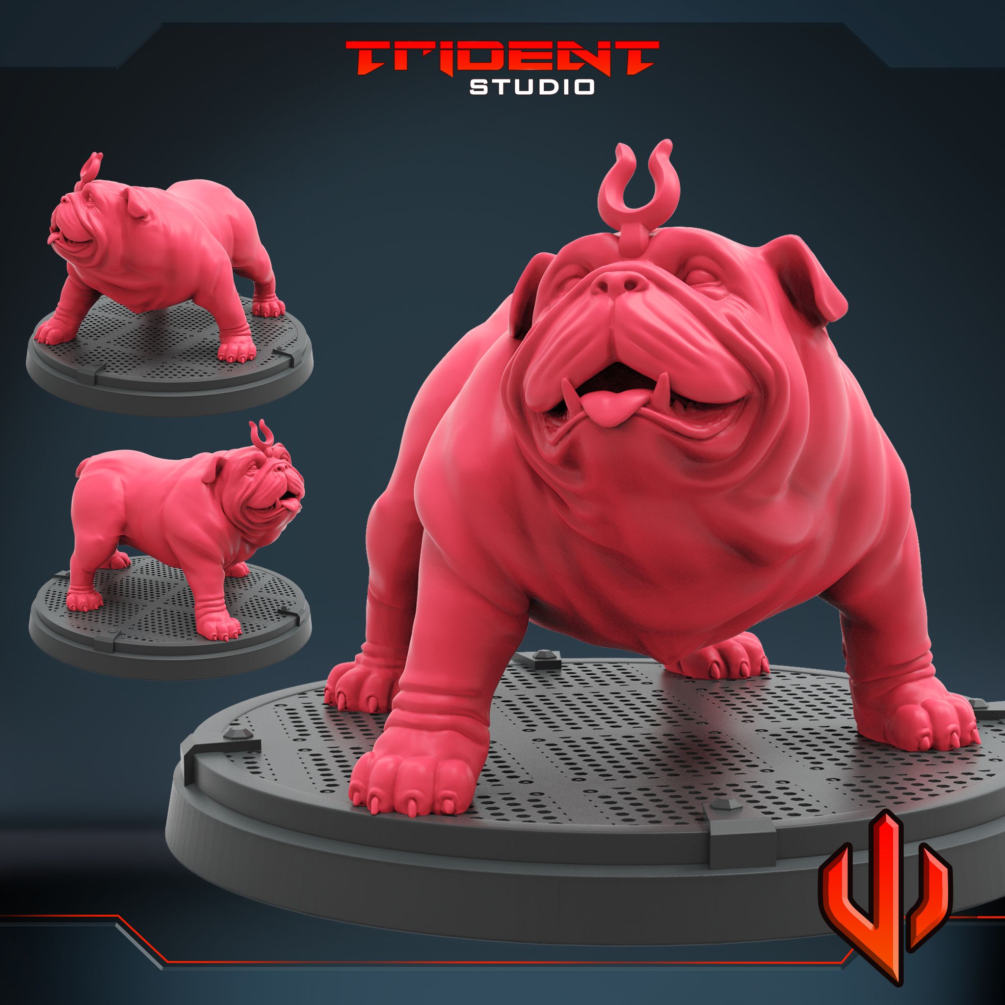grande perro héroe súper mesa marvelcrisisprotocol trismo 3D print model - Mito3D