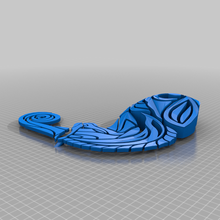 olho camaleão arte 3d golpear decoração Projeto vivo enigma 3d print model - Mito3D