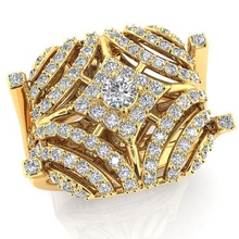 büyük fantezi yüzük takı mücevher nişan düğün elmas yazdırılabilir altın moda beyaz kolye safir küpe 3d print model - Mito3D