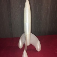 big fuse tintin art invention printing3d 3dprinting rocket 3d print model - Mito3D