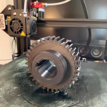 big gear d0 70 mm & modul 2mm tool gears mechanical engineering simple part amazing easy ready creality ender3 cool solidworks 3d print model - Mito3D