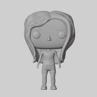 Kopf Modell 1 weiblich Mädchen Spiel funko Benutzerdefiniert personalisiert Positionen posiert Pop 3d print model - Mito3D
