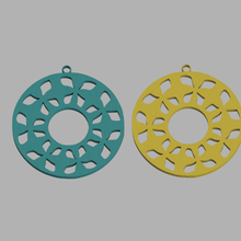 grande cerchi v6 gioielleria arte cerchio orecchino orecchini pendente ciondoli classe moda geometrico 3d print model - Mito3D