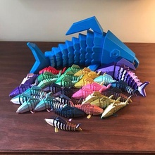 big kahuna art articulated fish print place 3d print model - Mito3D