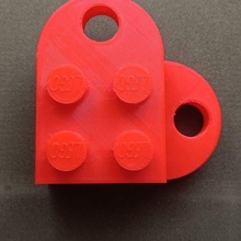 grande Lego corazón 3d print model - Mito3D