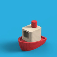 big lil bateau art jouet toy 3d print model - Mito3D