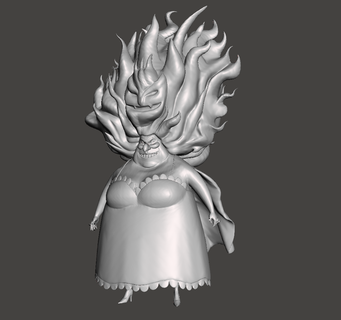 big mom angry 3d model one piece op charlotte linlin 3d print model - Mito3D