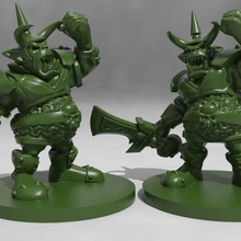 orc patrão jogos dd dnd masmorras dragões orog tampo mesa chefe guerra brinquedo acessórios 3d print model - Mito3D