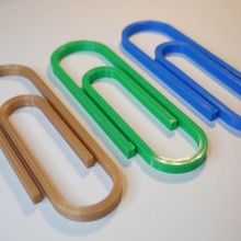 big paper clip home bigger giant paperclip office equipment supplies tool paperclips school simple useful 3d prints youtube 3d print model - Mito3D