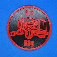 big rig truck coaster lorry transport signs_logos 3d print model - Mito3D
