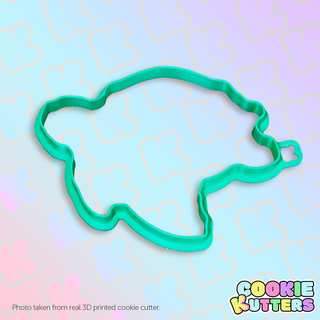 big sea turtle cookie cutter mold silhouette kutters kitchen food recipe cookies 3d print contour 3d print model - Mito3D