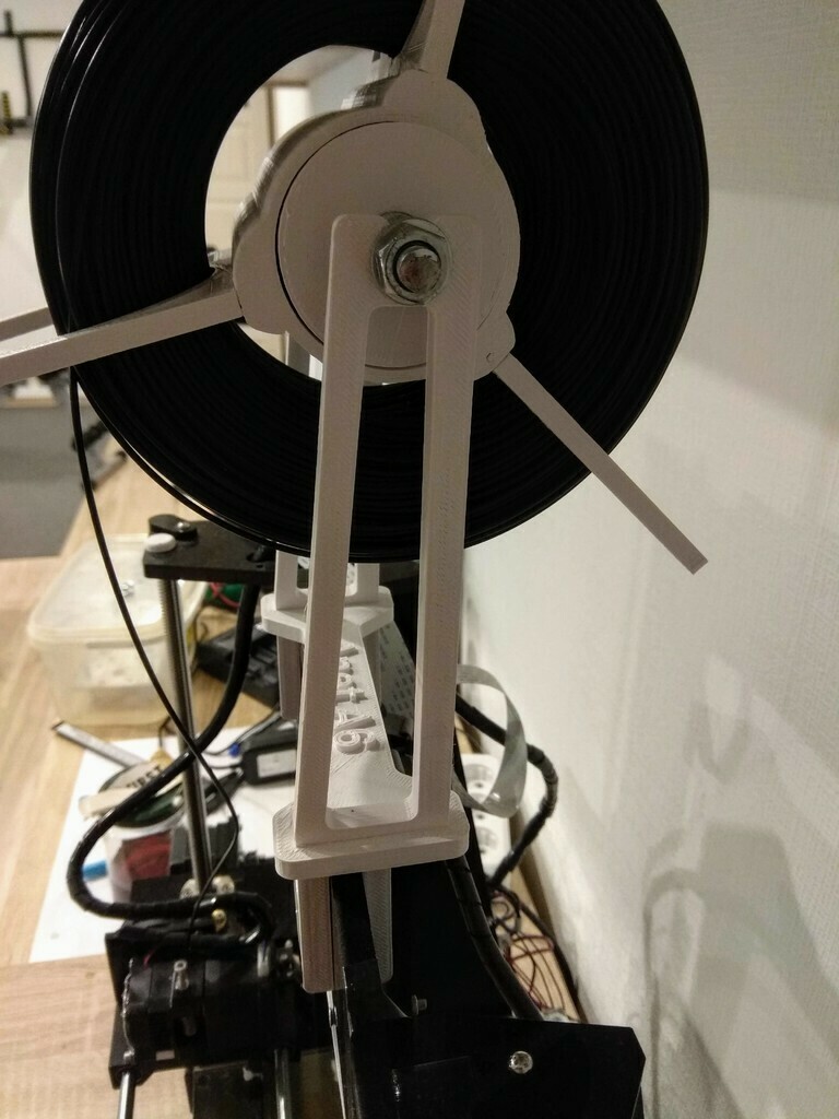 big spool holder anet a6 filament 3d printers 3D print model - Mito3D