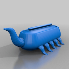 big teapot many feet home decor 3d print model - Mito3D