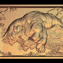big tiger art 3d print model - Mito3D