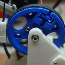 große zahn Rad 2mm Zahnriemen gadget - in der Robotik 3d print model - Mito3D