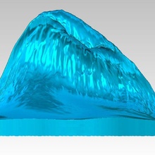 grande ola mar Arte agua submarino Oceano esculturas alto 3d print model - Mito3D