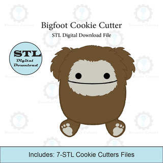 bigfoot biscuit coupeur stl fichier Accueil maison biscuit coupeurs bigfoot 3d print model - Mito3D