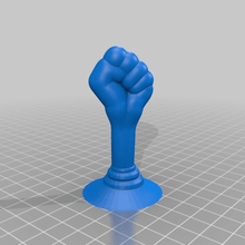bigger fist art sculptures 3d print model - Mito3D
