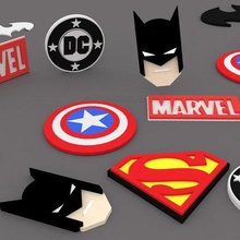 biggest dc marvel pack ever tool 3d printing toys superman marvel iconic collectible batman batarang