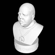 biggie - notorious bbeng christopher wallace fan sanat büstü hip hop müzik hayranı heykel heykeltraşlık adı çıkmış 3d print model - Mito3D
