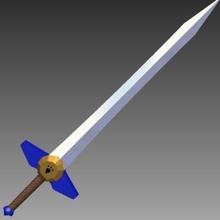 biggorons sword redone game props zelda ocarina time cosplay 3d print model - Mito3D