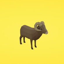 bighorn sheep game 3d print model - Mito3D