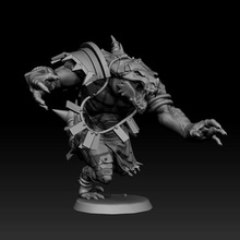 Bigsaurus fantezi spor lezardmen Lezardman büyük insan kan Saurus Warhammer çanak savaş oyunu masaüstü 3d print model - Mito3D