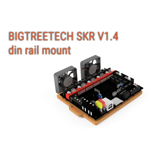 bigtreetech skr 14 4040 resfriamento estrondo monte ferramenta ventilador v14 trilho 3d impressora 3D print model - Mito3D