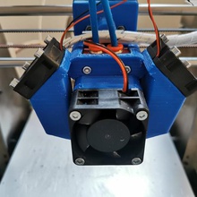 bigtreetech zsyong mix hotend holder x-carriage + fangs inductive sensor various p3steel fang bowden xcarriage 2in1 xcr3d i3 prusa 3d print model - Mito3D