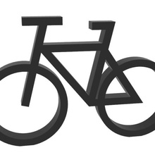 bicicletta bicicleta Stampa nero 3d print model - Mito3D