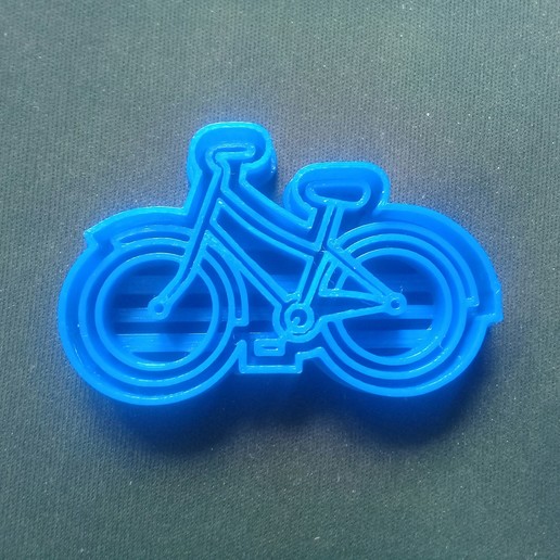bike bicycle cookie cutter tool biker short cookies masitas masses kitchen 3d model 3D print model - Mito3D