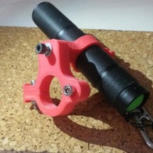 bike flashlight mount gadget 3d print model - Mito3D
