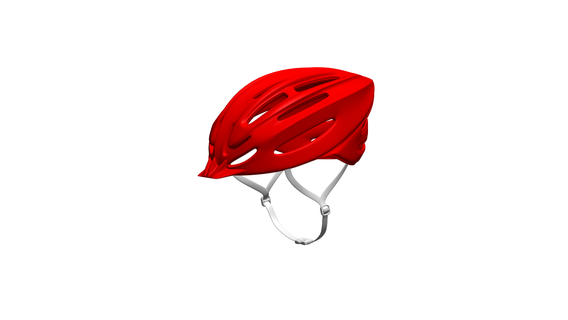 bicicleta capacete esporte Toque bola 3d print model - Mito3D