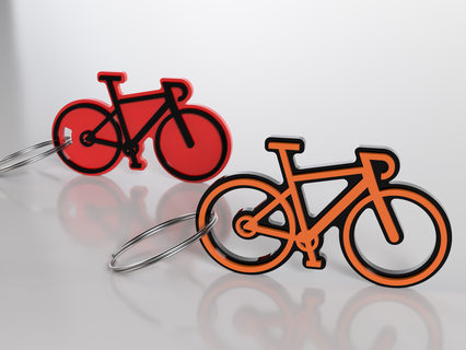 bisiklet anahtarlık 3d print model - Mito3D