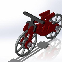 bicyclette modèle Assemblée jouet enfants 3d print model - Mito3D