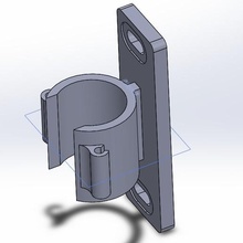 bike pump holder gadget tire support 3d print model - Mito3D