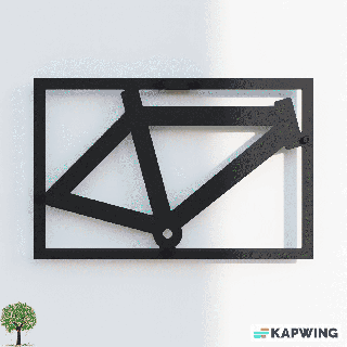 bike wall art interior decor lover Home 3d print model - Mito3D