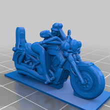 biker girl 1 64 game bike gaslands vehicles 3d print model - Mito3D