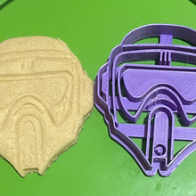 biker scout cookie fondant cutter star wars trooper starwars storm stormtrooper 3d print model - Mito3D
