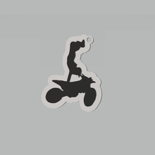 stunt biker portachiavi vari keychain anello per chiavi moto acrobazie il freestyle motocross motocros 3d print model - Mito3D