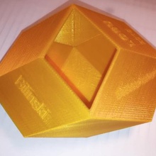 bilinski dodecahedron golden rhombus ratio game 3d print model - Mito3D