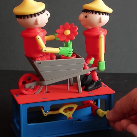 bill ben carriola di ruota gara gioco automi automa i caratteri ingranaggi 3D print model - Mito3D