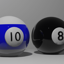 billar balls toy 3d print model - Mito3D